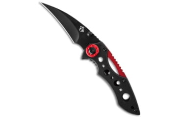 Image of Mantis Mantis MR-1 Isosceles Frame Lock Knife 2.75" Black, Black, AUS-8, adult, BHQ-25477