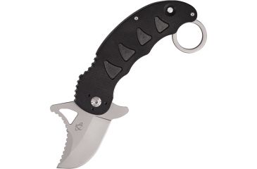 Image of Mantis Snaggletooth 3 Fold Knife, SS Pain Blade, Black G-10 handle MANMKF815
