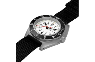 Image of Marathon Arctic Steel Navigator Ssnav On Ballistic Nylon, 11in, White, 41mm, WW104001SS-0501