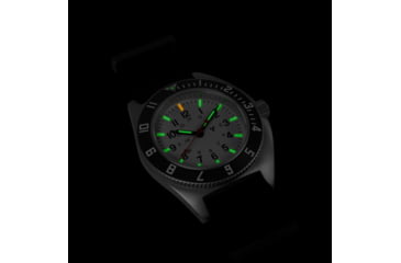 Image of Marathon Arctic Steel Navigator Ssnav On Nylon Defstan Watch, White, 41mm, WW194001SS-0503