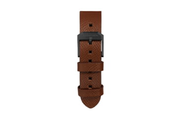 Image of Marathon Cross Hatch 2-Piece Strap, Italian Leather, IP Black Buckle, 20mm, Cognac, Standard, WS-LT-CGBK-20-ST