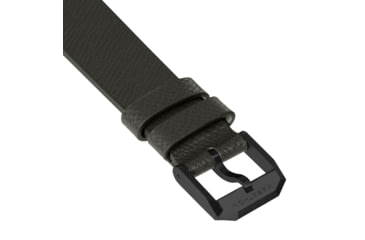 Image of Marathon Cross Hatch 2-Piece Strap, Italian Leather, IP Black Buckle, 20mm, Moss Green, Standard, WS-LT-MGBK-20-ST
