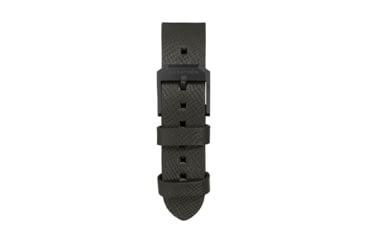 Image of Marathon Cross Hatch 2-Piece Strap, Italian Leather, IP Black Buckle, 20mm, Moss Green, Standard, WS-LT-MGBK-20-ST