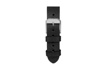 Image of Marathon Cross Hatch 2-Piece Strap, Italian Leather, Parkerized Buckle, 20mm, Black, Standard, WS-LT-BKPS-20-ST