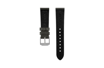 Image of Marathon Cross Hatch 2-Piece Strap, Italian Leather, Parkerized Buckle, 20mm, Moss Green, Standard, WS-LT-MGPS-20-ST
