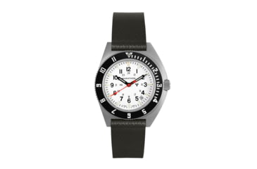 Image of Marathon Cross Hatch 2-Piece Strap, Italian Leather, Parkerized Buckle, 20mm, Moss Green, Extra Long, WS-LT-MGPS-20-XL