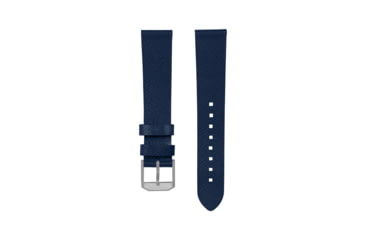 Image of Marathon Cross Hatch 2-Piece Strap, Italian Leather, Parkerized Buckle, 20mm, Royal Blue, Extra Long, WS-LT-RBPS-20-XL