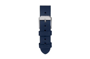 Image of Marathon Cross Hatch 2-Piece Strap, Italian Leather, Parkerized Buckle, 20mm, Royal Blue, Extra Long, WS-LT-RBPS-20-XL