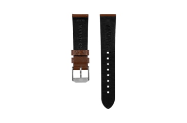 Image of Marathon Cross Hatch 2-Piece Strap, Italian Leather, Steel Buckle, 20mm, Cognac, Standard, WS-LT-CGSS-20-ST