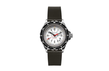 Image of Marathon Cross Hatch 2-Piece Strap, Italian Leather, Steel Buckle, 20mm, Moss Green, Extra Long, WS-LT-MGSS-20-XL