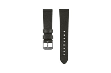 Image of Marathon Cross Hatch 2-Piece Strap, Italian Leather, Steel Buckle, 20mm, Moss Green, Standard, WS-LT-MGSS-20-ST