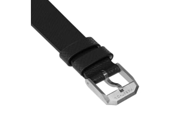 Image of Marathon Cross Hatch 2-Piece Strap, Leather, Steel Buckle, 18mm, Black, Standard, WS-LT-BKSS-18-ST