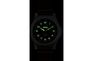 Image of Marathon JEEP SSGPQ on Leather Watch, Black, 41mm, WW194034SS-4001