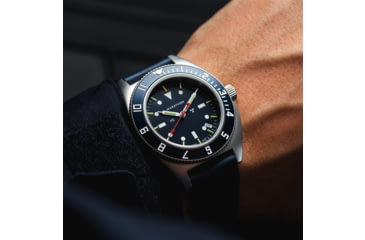 Image of Marathon Navigator Unisex Pilot's Quartz w/ Date Blue Yonder SSNAV-D Watch, 41mm, Bi-Directional, Blue, FKM Rubber, WW194013SS-1301