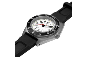 Image of Marathon Rctic Steel Navigator Ssnav On Black 3-Piece Rubber Strap Kit, White, 41mm, WW194001SS-0530