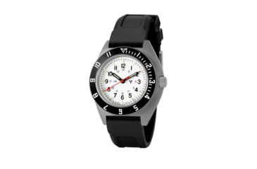 Image of Marathon Rctic Steel Navigator Ssnav On Black 3-Piece Rubber Strap Kit, White, 41mm, WW194001SS-0530