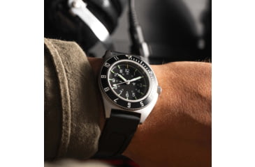 Image of Marathon Sterile Steel Navigator Automatic Unisex Watches, 41 mm, Sapphire, 3-Piece Rubber Strap Kit, Black, WW194029SS-0830