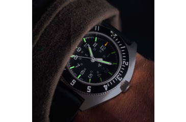 Image of Marathon Sterile Steel Navigator Automatic Unisex Watches, 41 mm, Sapphire, 3-Piece Rubber Strap Kit, Black, WW194029SS-0830