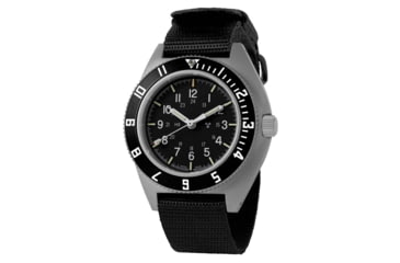 Image of Marathon Sterile Steel Navigator Automatic Unisex Watches, 41 mm, Sapphire, Ballistic Nylon Strap, Black, WW194029SS-0801