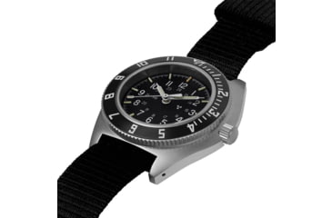 Image of Marathon Sterile Steel Navigator Automatic Unisex Watches, 41 mm, Sapphire, Ballistic Nylon Strap, Black, WW194029SS-0801
