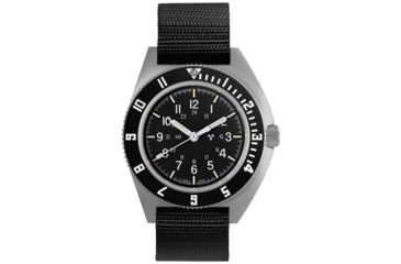Image of Marathon Sterile Steel Navigator Automatic Unisex Watches, 41 mm, Sapphire, Ballistic Nylon Strap, Black, WW194029SS-0801