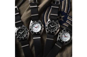 Image of Marathon Sterile Steel Navigator Automatic Unisex Watches, 41 mm, Sapphire, Nylon Defstan Strap, Black, WW194029SS-0803