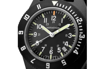Image of Marathon 41 mm Maraglo Navigator Watch w/Date, Ballistic Nylon, Black, WW194013BK-2101