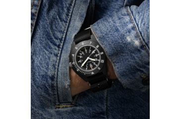 Image of Marathon 41 mm Maraglo Navigator Watch w/Date, Ballistic Nylon, Black, WW194013BK-2101