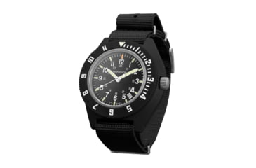 Image of Marathon 41 mm Maraglo Navigator Watch w/Date, Nylon Defstan, Black, WW194013BK-2102