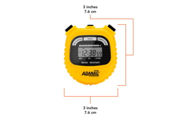 Image of Marathon Adanac 3000 Digital Stopwatch Timer, Yellow, ST083000-YE