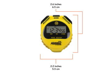 Image of Marathon Adanac 4000 Digital Stopwatch Timer, Yellow, ST083009-YE