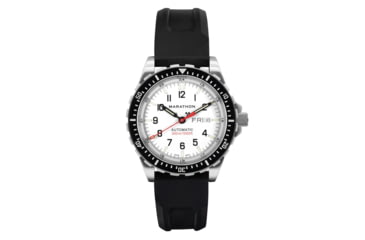 Image of Marathon Arctic JDD w/3pc Black Rubber Strap, White, 46 mm WW194021SS-0530