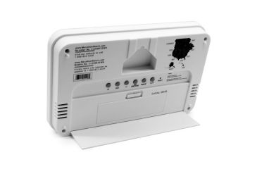 Image of Marathon Atomic Wall Clock w/8 Time Zones and Stand, White, CL030033-WH-00-NA