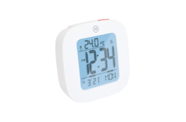 Image of Marathon Compact Alarm Clock w/Temperature and Date, White, CL030058-WH-00-NA