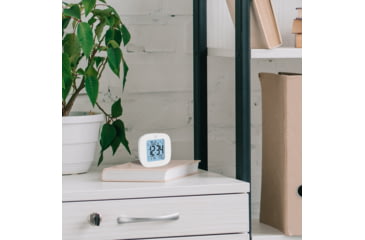 Image of Marathon Compact Alarm Clock w/Temperature and Date, White, CL030058-WH-00-NA