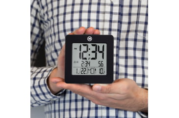 Image of Marathon Digital Desktop Clock, Black, CL030050-BK-00-NA