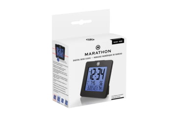 Image of Marathon Digital Desktop Clock, Black, CL030050-BK-00-NA