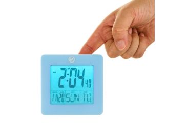 Image of Marathon Digital Desktop Clock, Blue, CL030050-BL-00-NA