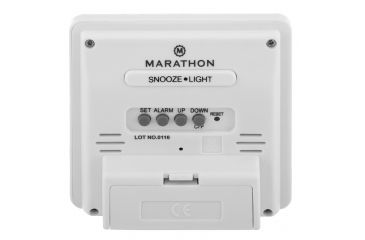 Image of Marathon Digital Desktop Clock, Blue, CL030050-BL-00-NA