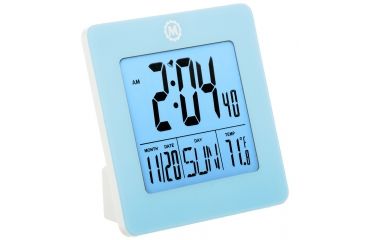 Image of Marathon Digital Desktop Clock, Blue, CL030050-BL-00-NA