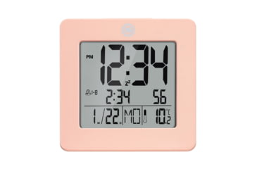 Image of Marathon Digital Desktop Clock, Pink, CL030050-PI-00-NA