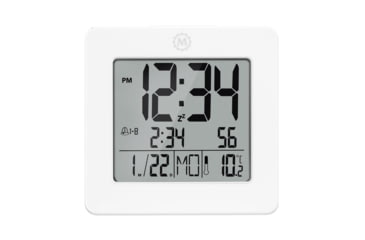 Image of Marathon Digital Desktop Clock, White, CL030050-WH-00-NA