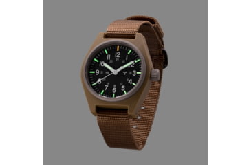 Image of Marathon General Purpose Quartz Wristwatch w/ Tritium, No Government Markings, Desert Tan, WW194004DT-0803