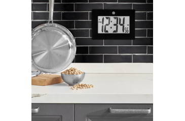 Image of Marathon Large Digital Frame Clock w/3.25 inch Digits, Black, CL030064-BK-00-NA