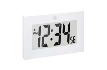 Image of Marathon Large Digital Frame Clock w/3.25 inch Digits, White, CL030064-WH-00-NA