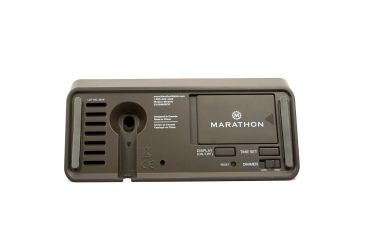 Image of Marathon LED Alarm Clock w/Two USB Ports, Coco Brown CL030055CO