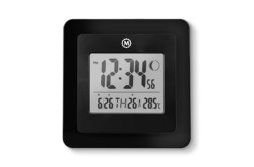 Image of Marathon Moon Phase Digital Wall Clock, Black, CL030049-BK-00-NA