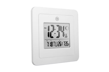Image of Marathon Moon Phase Digital Wall Clock, White, CL030049-WH-00-NA