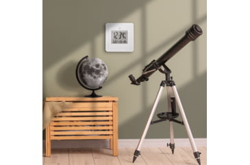 Image of Marathon Moon Phase Digital Wall Clock, White, CL030049-WH-00-NA