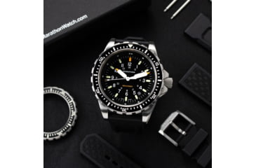Image of Marathon Search and Rescue Jumbo Divers Wristwatch w/Maraglo, JSAR, Black, WW194018SS-0130